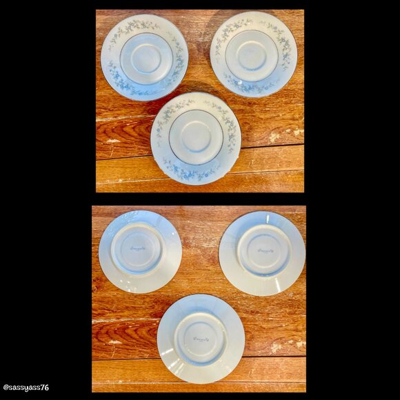▪️VTG▪️7 Piece Setting FORGET-ME-NOT Tea Cups & Saucers Japanese Fine China - Picture 7 of 14